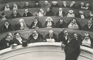 Discussion Prints: Le Ventre Legislatif, 1834. Creator: Honore Daumier