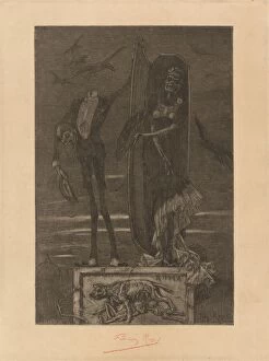 Le Vice suprème: Frontispiece, 1884. Creator: Félicien Rops