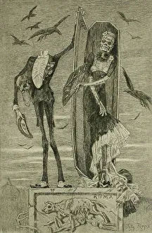 Etching And Aquatint Prints: Le Vice suprême (The Supreme Vice), 1884. Creator: Félicien Rops
