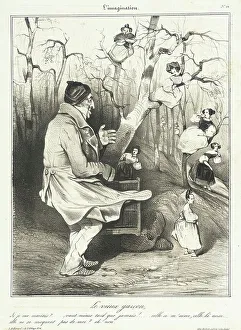 Imaginary Prints: Le vieux garçon, 1833. Creator: Honore Daumier
