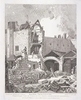 John Thomas Prints: Leadenhall Chapel, London, 1814. Artist: John Thomas Smith
