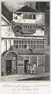 Horse Whip Prints: Leadenhall Street, London, 1811