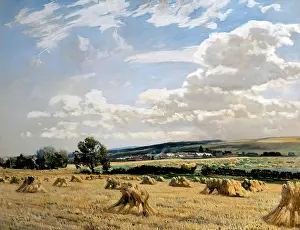 Drifting Prints: Leading - East Linton, 1905. Creator: Robert Noble