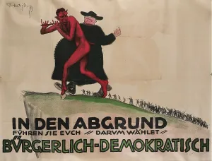 Matejko Prints: They are leading you to ruin - that's why you should vote German Democratic Party