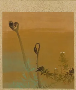 And Gold On Silk Prints: Leaf from Album of Seasonal Themes: Birds in Snow, 1847. Creator: Shibata Zeshin (Japanese