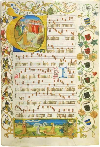 Antiphonal Prints: Leaf from Antiphonary for Elisabeth von Gemmingen, c. 1504. Artist: Anonymous