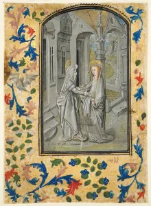 Bruges Prints: Leaf from a Book of Hours: Annunciation to the Shepherds, c