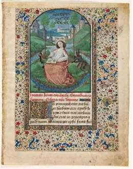 Leaf from a Book of Hours: John on Patmos (1 of 2 Excised Leaves), c. 1465. Creator