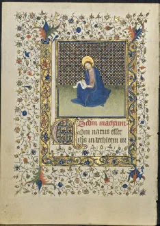 Follower Of Prints: Leaf from a Book of Hours: St. Matthew