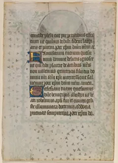 Active C Prints: Leaf from a Book of Hours: Text (verso)