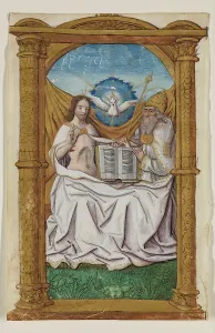 Dove Prints: Leaf from Book of Hours: The Trinity, c1515. Creator: Master of Morgan 85