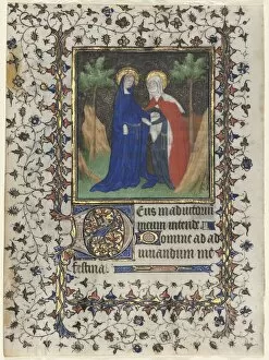 Workshop Of Collection: Leaf from a Book of Hours: The Visitation, c. 1415. Creator: Boucicaut Master (French