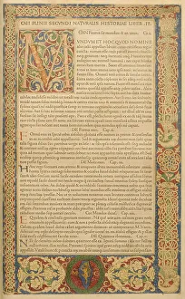 Leaf from Canzoniere e Trionfi, 1473. Creator: Unknown