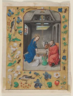 Ghent Prints: Leaf Excised from a Book of Hours: The Nativity, c