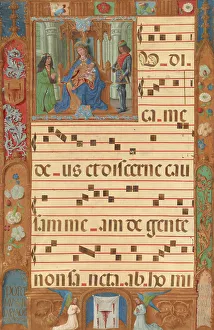 Hymn Book Prints: Leaf from a Gradual, about 1500-1510. Creator: Unknown