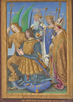Tempera And Gold Prints: Leaf from the Hours of Louis XII, 1498/1499. Creator: Jean Bourdichon