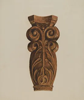 Thomas Dooley Prints: Leaf and Scroll, c. 1938. Creator: Thomas Dooley
