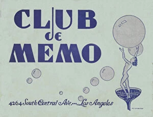 Nmaahc Collection: Leaflet for Club de Memo, ca. 1944. Creators: Unknown, R. C. Lombardi