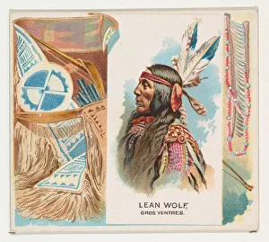 Gros Ventres Prints: Lean Wolf, Gros Ventres, from the American Indian Chiefs series (N36) for Allen &amp