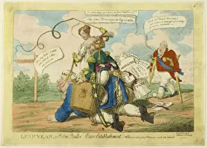 John Bull Collection: Leap Year, published March 1816. Creator: Charles Williams