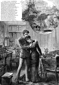 St Valentines Day Prints: A Leap-Year Valentine, 1880. Creator: Unknown