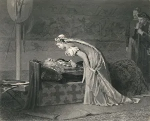 Tragedy Prints: Lear and Cordelia (King Lear), c1870. Artist: W Ridgeway