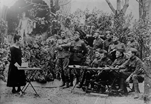 Us Army Prints: Learning French at Grenoble, between c1915 and c1920. Creator: Bain News Service
