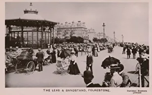 The Leas & Bandstand, Folkestone, late 19th-early 20th century
