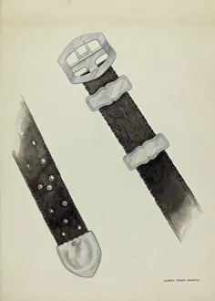 Harry Mann Waddell Prints: Leather Belt, c. 1936. Creator: Harry Mann Waddell