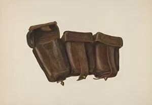 Fred Hassebrock Collection: Leather Cartridge Case, 1935 / 1942. Creator: Fred Hassebrock