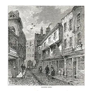 Walter Thornbury Prints: Leather Lane, 1878