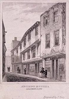 Shabby Prints: Leather Lane, London, c1830. Artist: J Shury