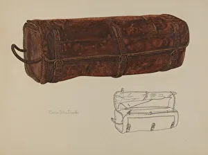 Praefke Walter Prints: Leather Mail Bag, c. 1938. Creator: Walter Praefke