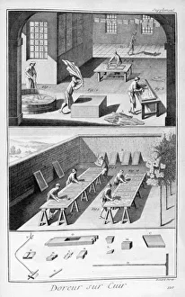 Scrubbing Prints: Leather tanning, 1751-1777
