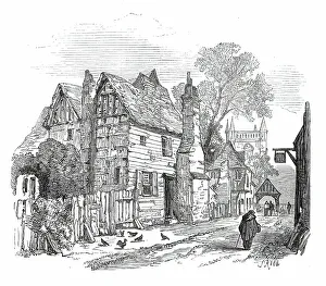 Half Timbered Prints: Leaves from a Sketch-Book - Bits of Kent: Shoreham, 1876. Creator: Unknown