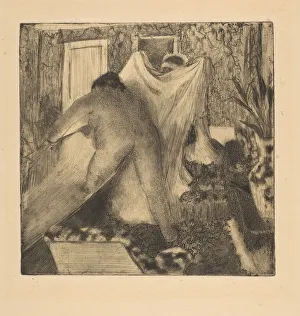 Buttocks Gallery: Leaving the Bath, 1879-80. Creator: Edgar Degas