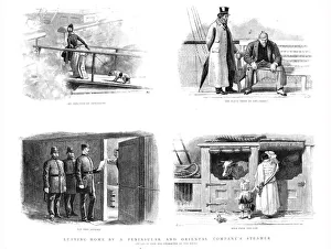 Leaving Home by a Peninsular and Oriental Companys Steamer; Studies of Life and... 1890. Creator: Unknown