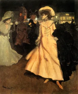 Leaving the Moulin Rouge, 1901-1902. Artist: Tony Minartz Leaving the Moulin Rouge, 1901-1902. Artist: Tony Minartz