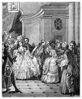 Theatre Goer Prints: Leaving The Opera, (1885). Artist: Moreau