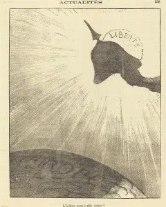 Newsprint Prints: L'éclipse sera-t-elle totale?, 1871. Creator: Honore Daumier