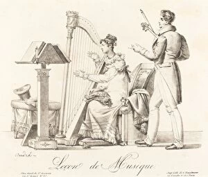Andr And Xe9 Gallery: Lecon de Musique (Music Lesson). Creator: Johann Anton André
