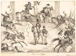 Incident Gallery: Leçon de Voltiges (Trick Riding), 1822. Creator: Eugene Delacroix