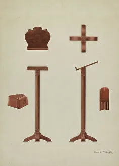 Lectern Prints: Lectern (Reading Stand), c. 1936. Creator: David P. Willoughby
