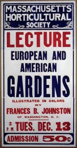 Navy Blue Prints: Lecture, European and American Gardens