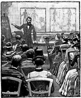 Ymca Prints: Lecture on physiology and hygiene at the YMCA, 1887
