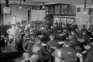 Engineers Prints: Lecture room, Mar 1918. Creator: Bain News Service