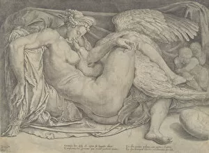 Buonarroti Gallery: Leda and the Swan, 1544-66. Creator: Cornelis Bos