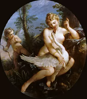 Natoire Collection: Leda and the Swan, 1735