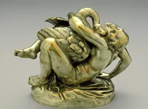 Swan Prints: Leda and the Swan, between 1840 and 1849. Creator: Jean-Jacques Feuchere