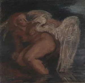 Leda Prints: Leda and the Swan, 1912. Creator: Kai Nielsen